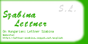 szabina lettner business card